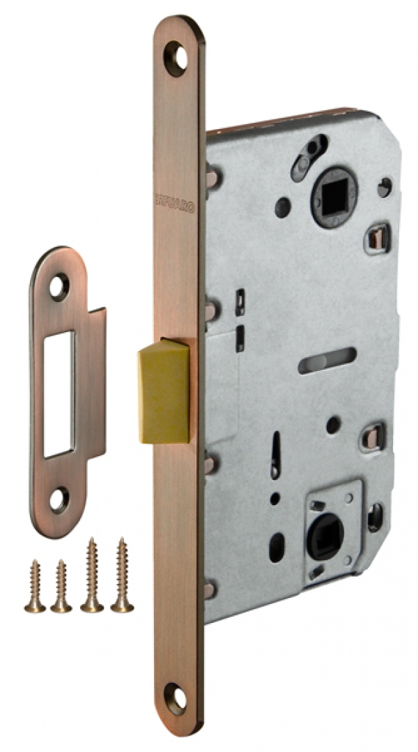 Защелка врезная Fuaro (Фуаро) PLASTIC P96WC-50 AC медь